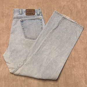 Men's Wrangler Light Blue Straight Jeans Waist 38